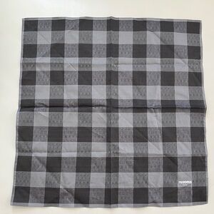 Renoma Paris Checked Scarf in Black and Gray